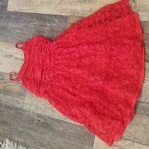 Kensie Vibrant Red Smocked Top